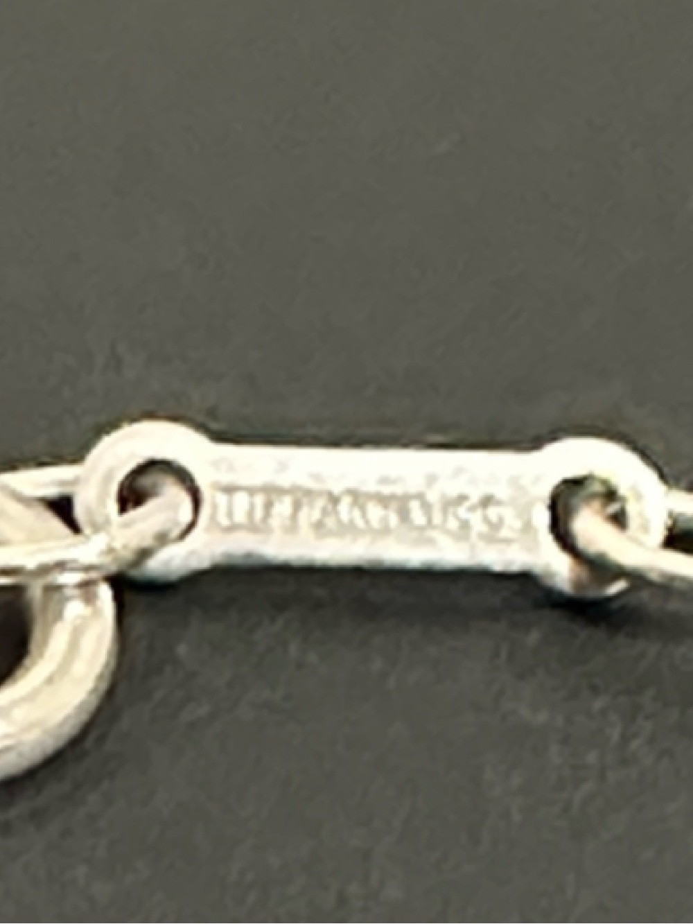 Tiffany & Co. Silver 925 Bean Necklace - Picture 5 of 10